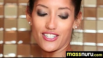 Preview 4 of Ebony Engine - slippery nuru massage for lucky dude 24