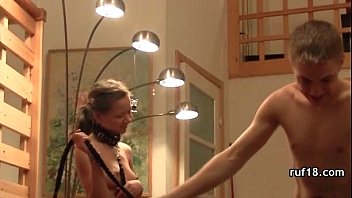 Preview 3 of Female Creamy Pussy - Bondage and sex with flexible teen girl