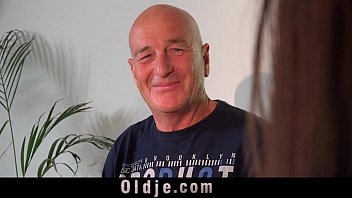 Preview 1 of Video Hd Bf Angreji Hamare - Old man fucks his young wife on the kitchen table