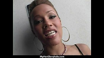 Preview 2 of Big Tits Mature Uniform - Ebony Slut Fucks A White Gloryhole Cock In Her First Interracial Scene 5