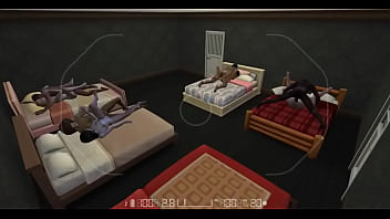Preview 4 of Cartoon Xbf - Security camera catches an orgy