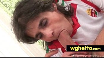 Preview 3 of Pizza Sex Videos - Ghetto whores try white cock 29