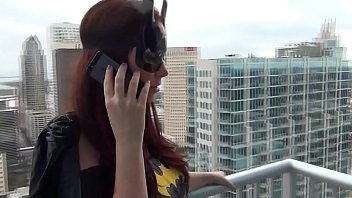 Preview 1 of Fast Daye Ass Porn Tube - Batgirl saves the city with by draining villains cock with footjob