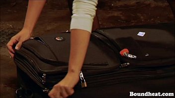 Preview 1 of Abused Fiotjob - Lesbian slave upacked from a suitcase