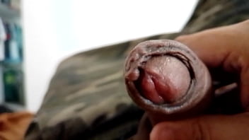 Preview 1 of Johnny Sins Hard Porno - Slowly stroking my uncut cock,  closeup. April 24,  2024.