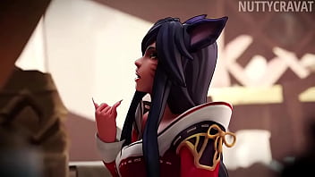 Preview 4 of Big Mabele - ahri suck and swallow