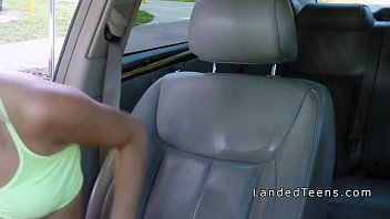 Preview 2 of Seachsports Xxx Art - Dirty blonde teen banged in the back seat