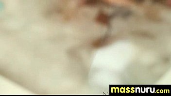 Preview 1 of Hot Naked Stepsister - incredible slippery nuru sex massage 22