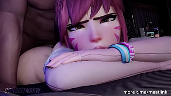Preview 2 of Hq Porn Sekc Kino - D.va getting proneboned hard