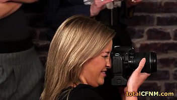Preview 3 of Brazzer Mom Exchange - Man strips for two bitches