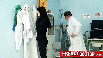 Preview 1 of Rumessa - Big natural tits Roxy Taggart a. by elderly kinky gyno doctor