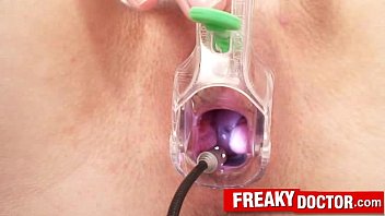 Preview 3 of Young Girls Medical - Breast exam of big natural tits babe Arkida Revees by old doctor