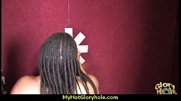 Preview 1 of Indian School Girll Sex - Ebony teen shows off her blowjob skills at gloryhole 30
