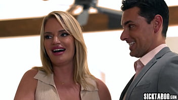 Preview 2 of Iranian Sex Family - Hot MILF Rachael Cavalli surprised by big cock husband so big tits teen slut Chloe Surreal fucks guy