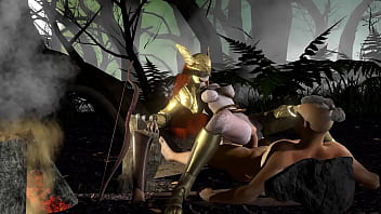 Preview 2 of Full Blacked Boy - Malenia Rides on Top in the Forest Loop | Elden Ring Parody
