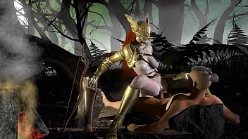 Preview 1 of Full Blacked Boy - Malenia Rides on Top in the Forest Loop | Elden Ring Parody