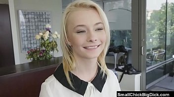 Preview 1 of Big Boobs Bus Grope - skinny blonde 18 teen fucked and cum covered