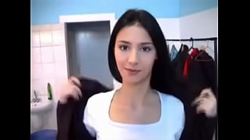 Preview 1 of A Letel Boy Fuck Your Mother - Super cute brunette