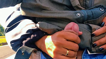 Preview 2 of Korearose Anal Sex - HOTWIFE Safada bateu uma na estrada at&eacute_ gozar!!! QUASE FOMOS PEGOS / Naughty HOTWIFE jerked off on the road until she cum!! WE ALMOST GOT CAUGHT.