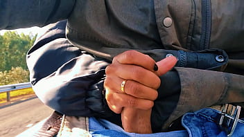 Preview 3 of Korearose Anal Sex - HOTWIFE Safada bateu uma na estrada at&eacute_ gozar!!! QUASE FOMOS PEGOS / Naughty HOTWIFE jerked off on the road until she cum!! WE ALMOST GOT CAUGHT.