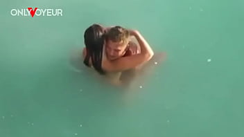 Preview 1 of Indiaxnxxvideos - Beach Voyeur. Nude beach swingers foursome with wife exchange