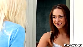 Preview 1 of Hot Sex Klaas - Tiny boobies teen eaten