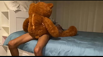 Preview 2 of Backa Topola - Eating the teddy bear I got as a gift