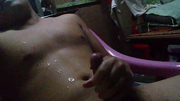 Preview 4 of Footjob Oneself - cumming a lot for my bf