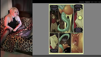 Preview 3 of Rose Sister - Лия читает порно комикс для подписчика - Египетские Царицы и Гнев Анубиса