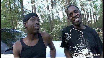 Preview 1 of Mam Sonno Dad - Black Muscular Boys Fuck Gay White Twinks Video 19