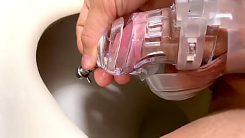 Preview 3 of Xxxx Of Africa - Peeing with sounding chastity