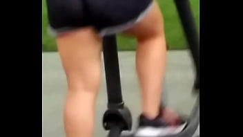 Preview 1 of Zakar Cobra - booty in grey shorts