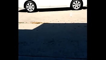 Preview 4 of Van Red Xxx - Up Skirt Flash in public. Cute giggle.