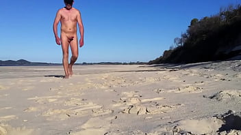 Preview 2 of Facking And Girl Blood - Bentwad wank at the beach