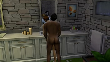 Preview 2 of Anal Matr - Honeymoon Fun Toddy and Gareth Williams Sims 4 Wicked Whims