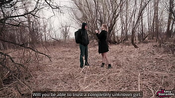 Preview 1 of Tied Hates Anal - Social Experiment Ended For Presenter With Cum In Her Pussy