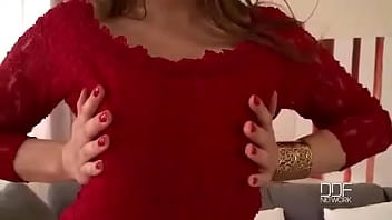 Preview 1 of His Play - Russian Busty Goddess In Titty Shaking Solo Striptease