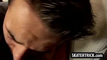 Preview 4 of Amazon Strapon Femdom - Skater hunk getting his ass slapped hard on the couch