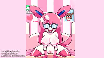 Preview 2 of Small Girl Fuck Vargin - Sylveon Fuck With Human