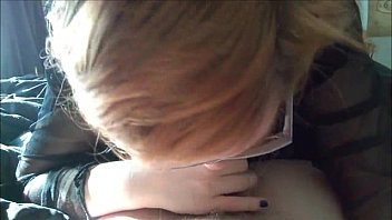 Preview 1 of Silvia Valencia Sex - Horny Teen chick with glasses POV Blowjob