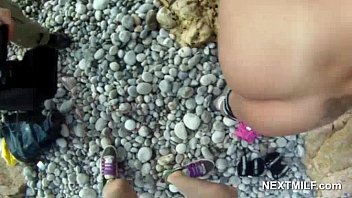 Preview 1 of Desi Indian Sex 720 P - Super Blonde Milf Hard Outdoor