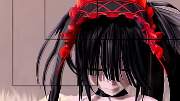 Preview 1 of Littlekitsune Dildo - 【MMD】Te Amo - Kurumi Tokisaki 【R18】