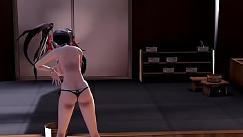 Preview 4 of Littlekitsune Dildo - 【MMD】Te Amo - Kurumi Tokisaki 【R18】