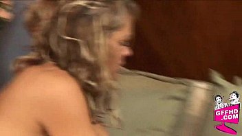 Preview 2 of Triple Sex 1boy 2girls - Lesbian fun 006