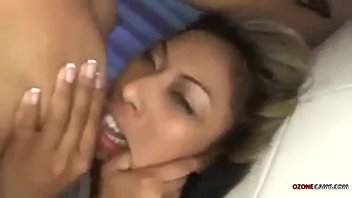 Preview 4 of Mistress Foot Fucking - 2 Teen In Threesome With Some Toys