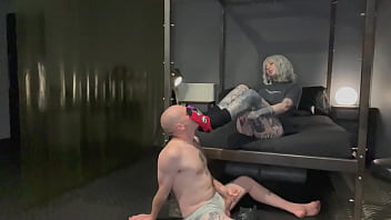 Preview 2 of India N Xxxii Video - Hunter Bradley Sniffing And Licking Blazed Brat&#039_s Sneakers,  Socks &amp_ Feet