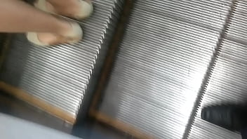 Preview 3 of Xxoamv - upskirt at electric stair