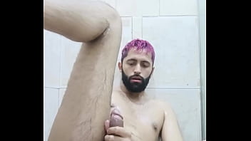 Preview 3 of Phim Sex Yui Nishikawa Loan Luan - Big Dick Latino Camilo Brown Using Oil And a Vibrator In The Shower To Give Himself An Intense Prostate Orgasm