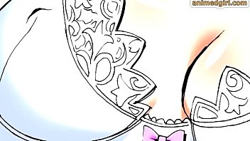 Preview 4 of Sahdam Samina - Shemale comic coed self masturbating