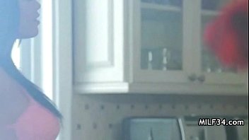 Preview 1 of Traviesa Hijastra - Horny MILF And Greasy Garage Cock